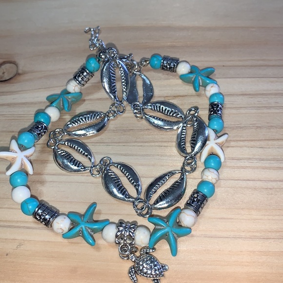 Anklets for Women Sea Turtle Multi Layer Anklet Leg Foot - Picture 3 of 3